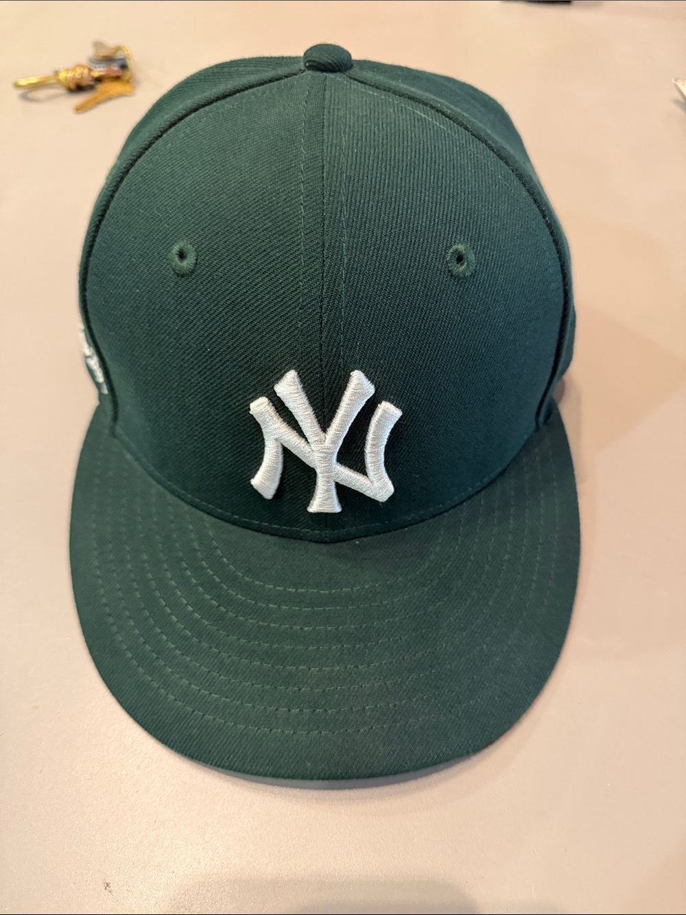 AIME LEON DORE Green Baseball Cap with White NY Logo